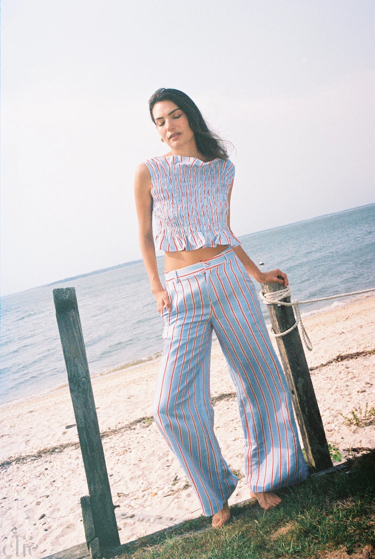Portofino Pant in Harbor Stripe, from Sister New York