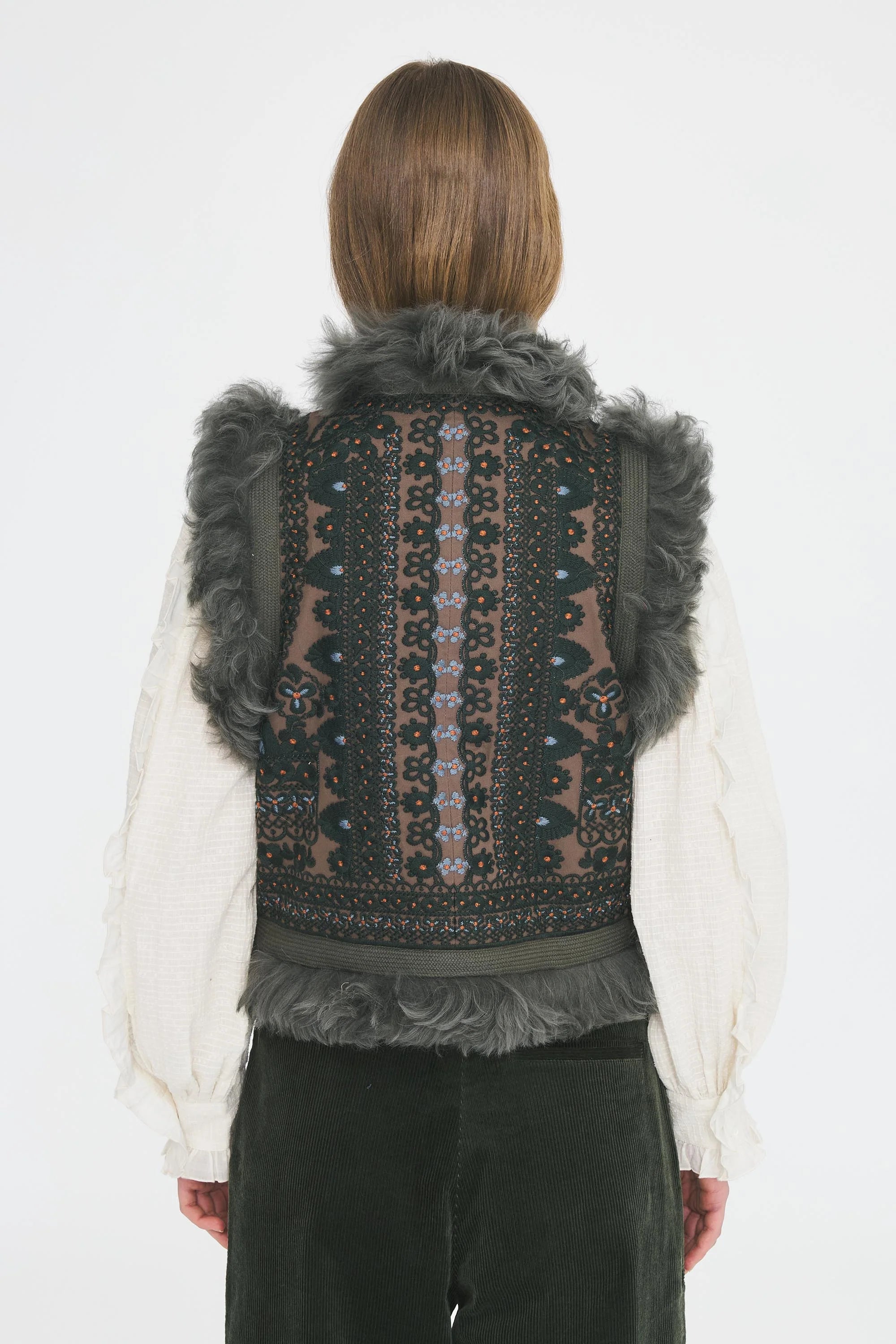 Sandora Vest in Khaki, from Antik Batik