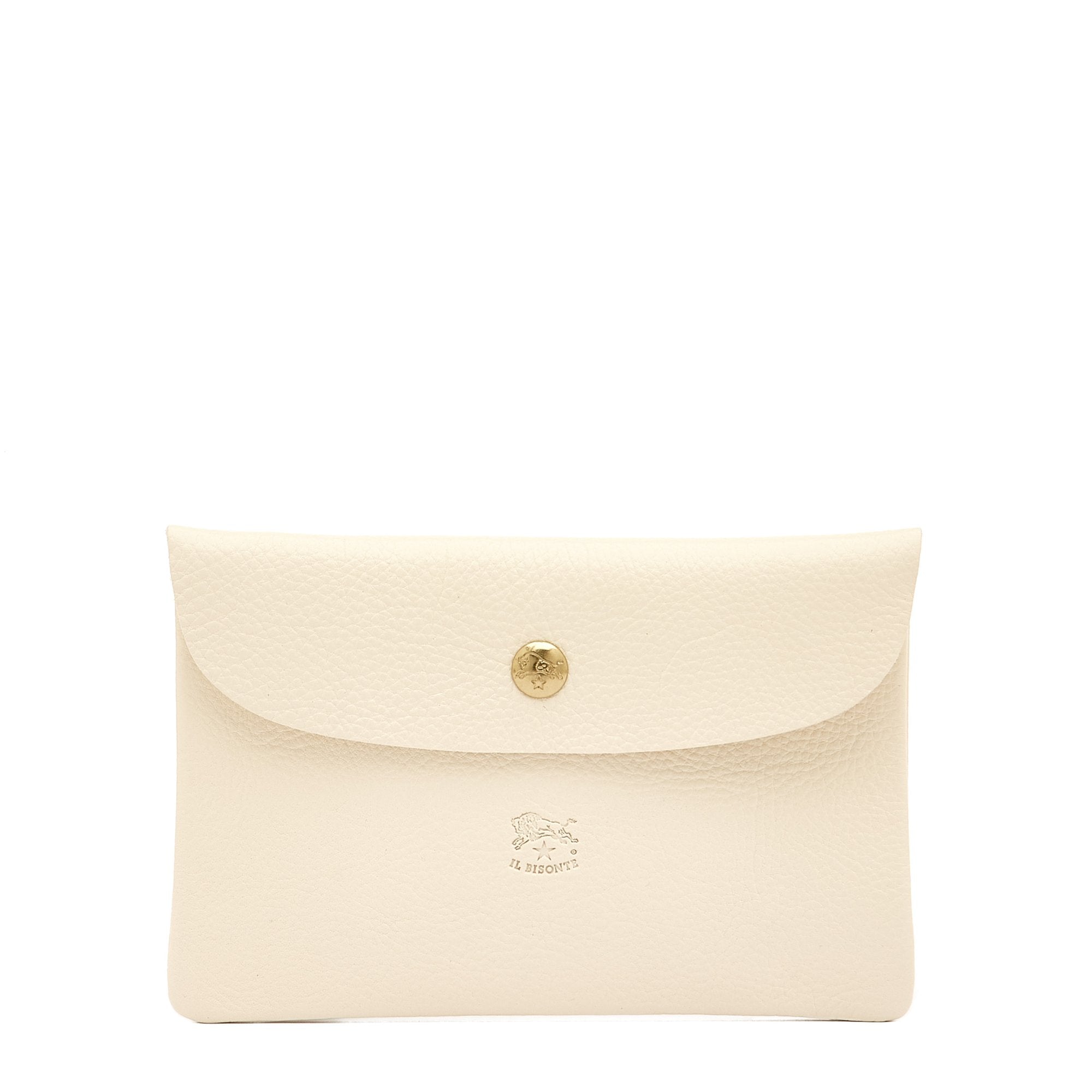 Envelope Case in White, from IL Bisonte