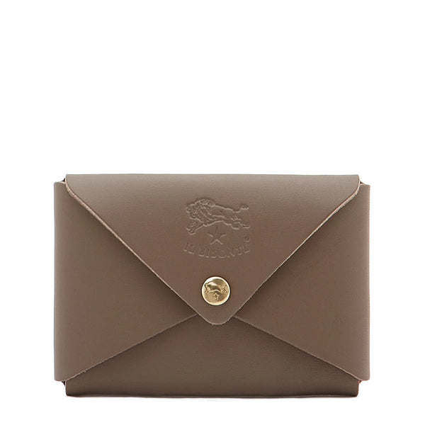 Sovana Card Case in Light Grey, from Il Bisonte