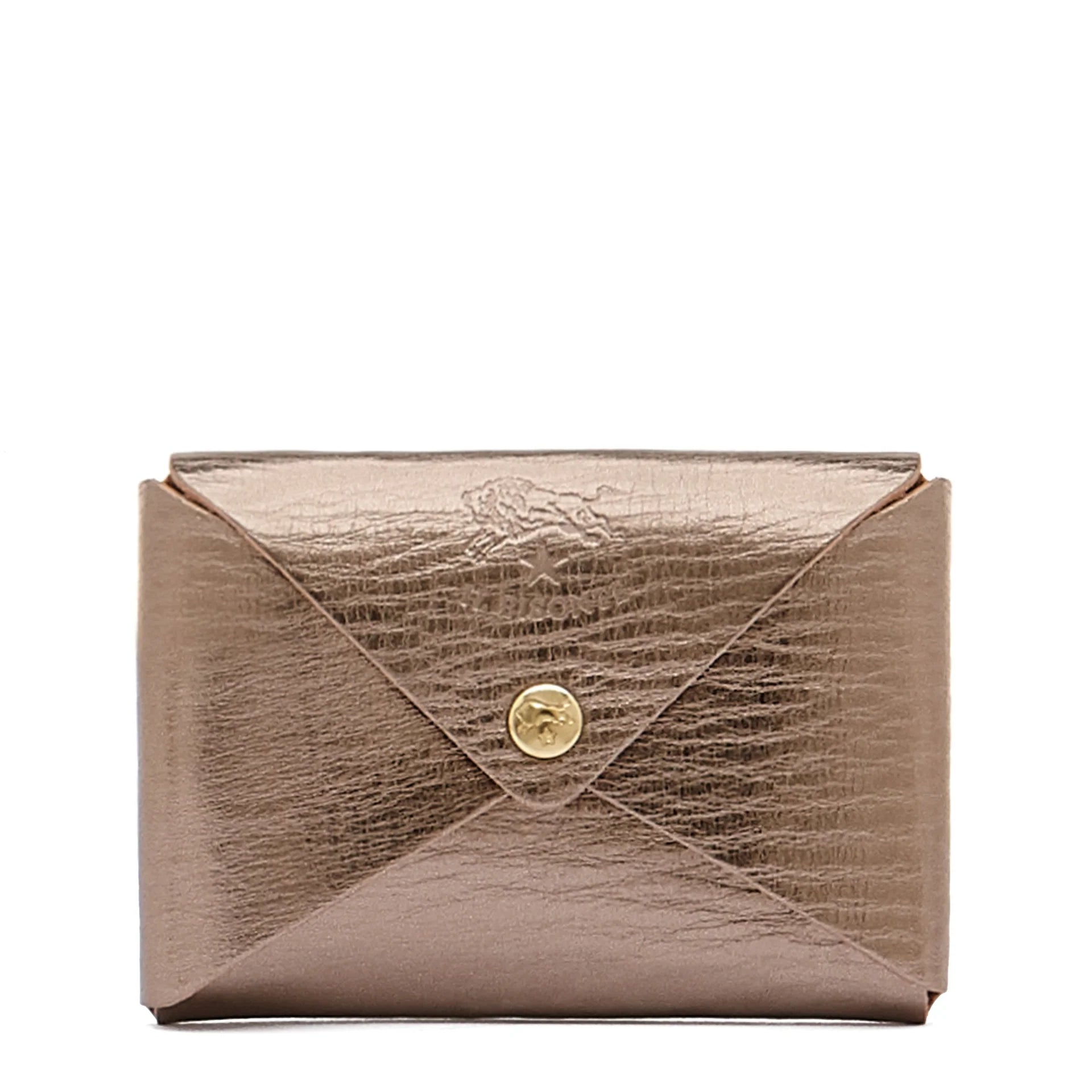 Sovana Card Case in Bronze, from Il Bisonte