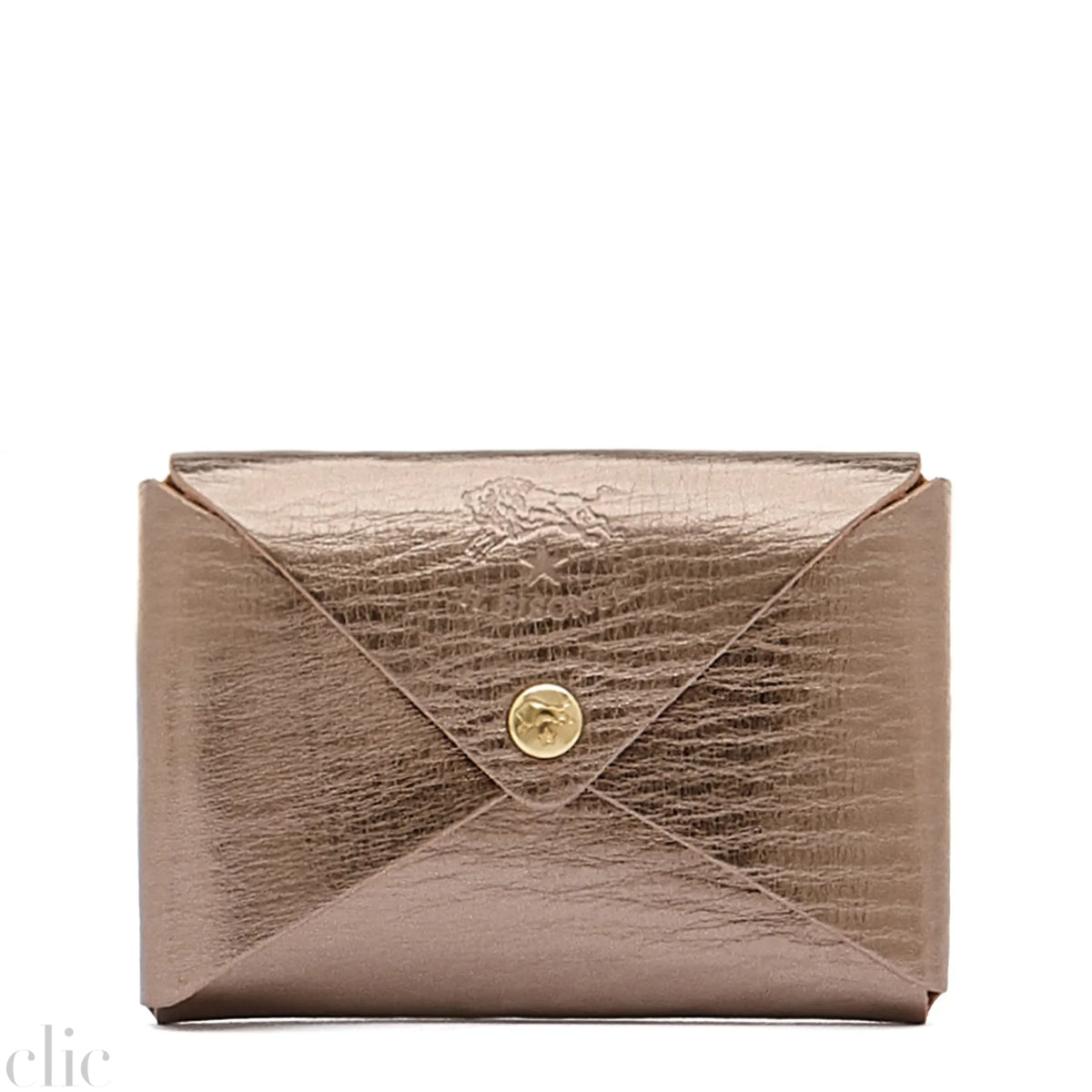 Sovana Card Case in Bronze, from Il Bisonte