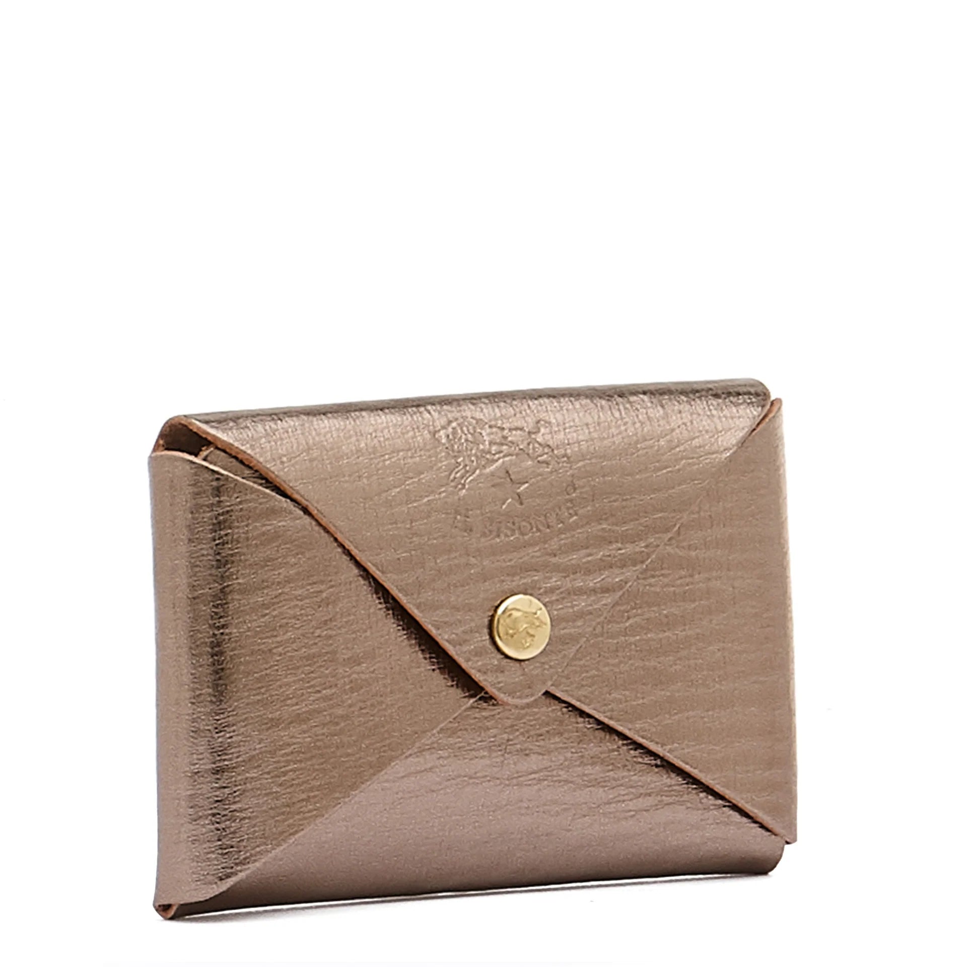 Sovana Card Case in Bronze, from Il Bisonte