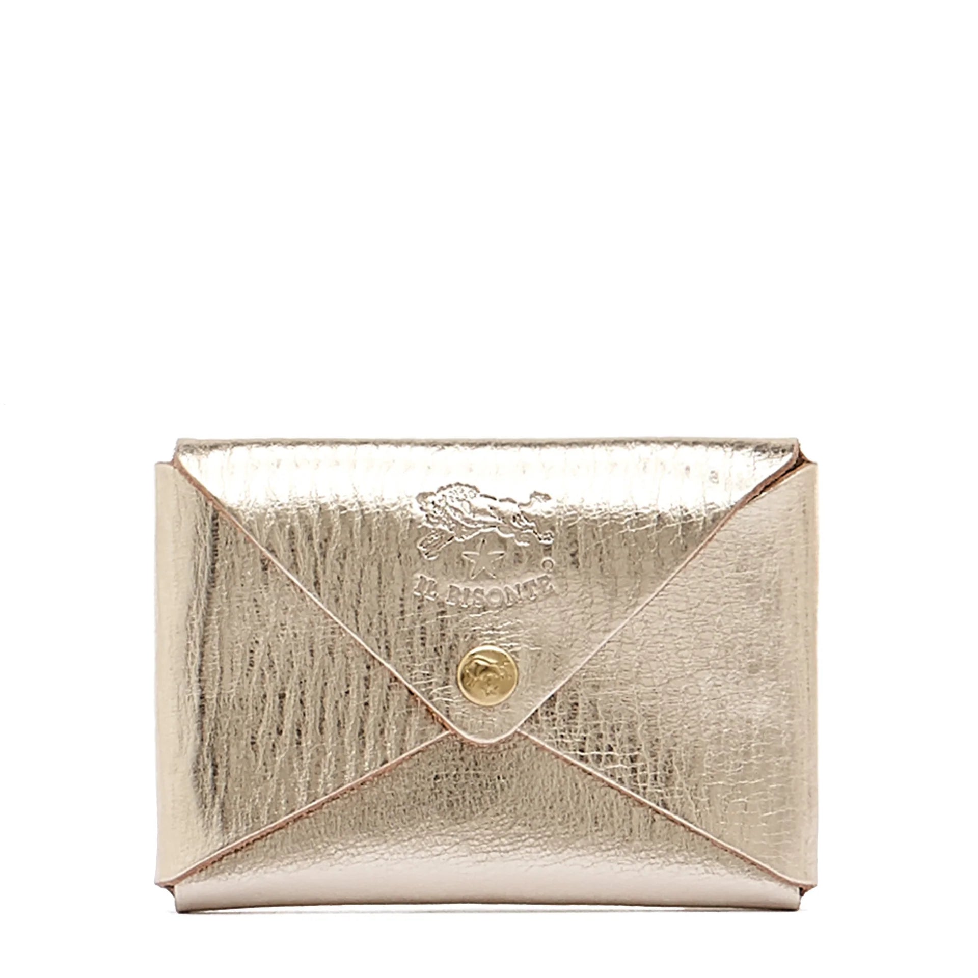 Sovana Card Case in Platinum, from Il Bisonte