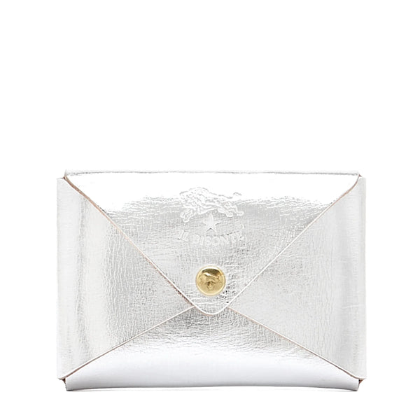 Sovana Card case in Silver, from il Bisonte