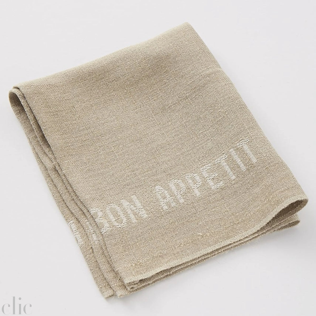 Bon Appetit Napkin / Placemat in White from Charvet Editions