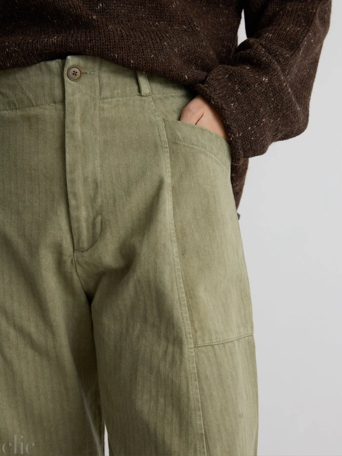 Salina Pant in Moss, from Shaina Mote