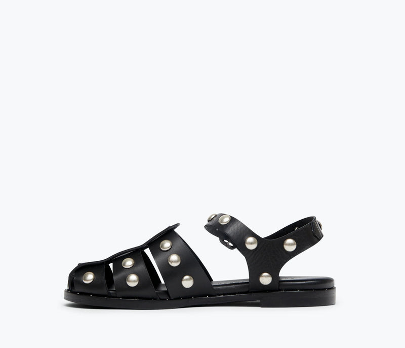 Sera Sandal in Black Studs, from Freda Salvador