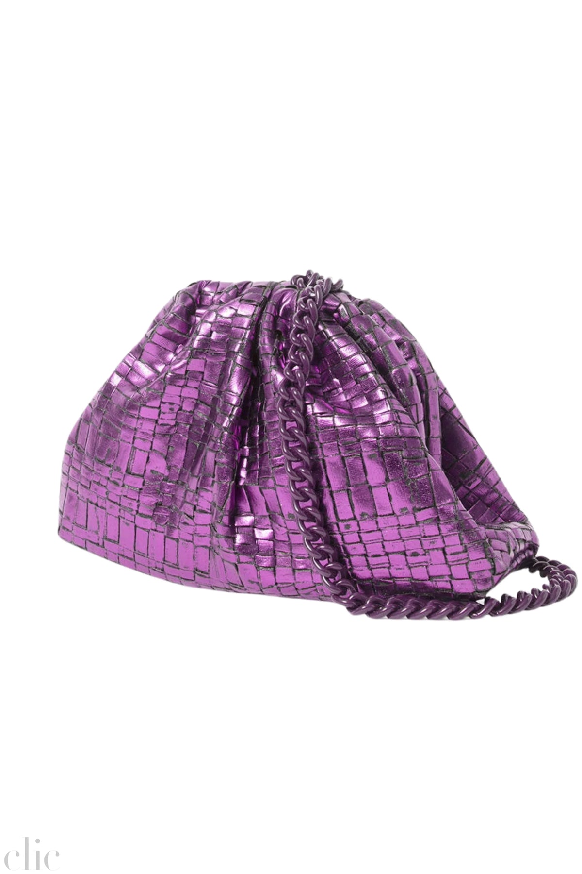 Laminated Mini Game Bag in Fuchsia, from Maria La Rosa