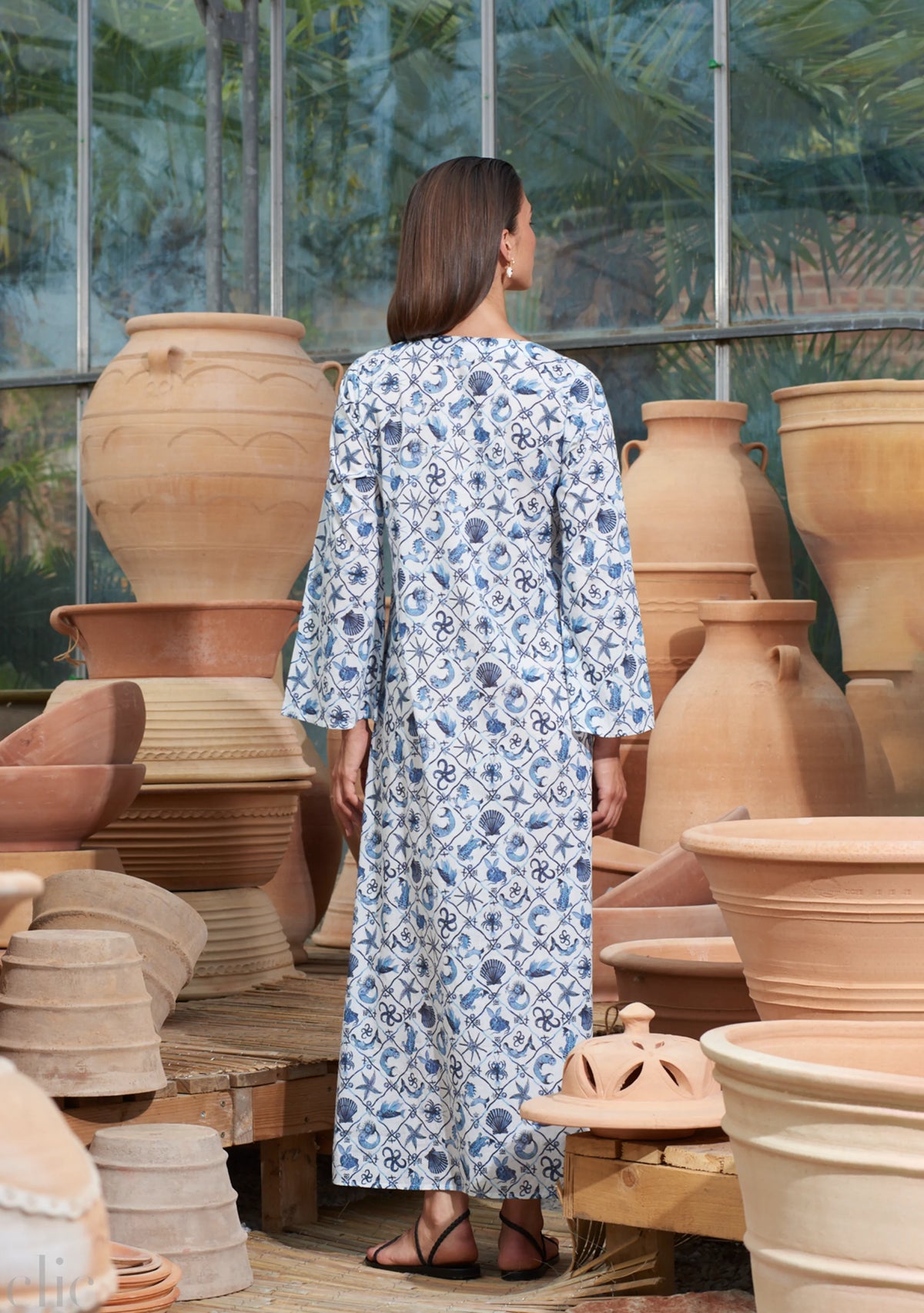 India Kaftan in Under The Sea, from Muzungu Sisters
