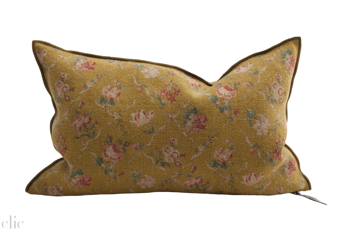 Wabi Sabi Jardin Secret 16x24 in Ocre, from Maison de Vacances