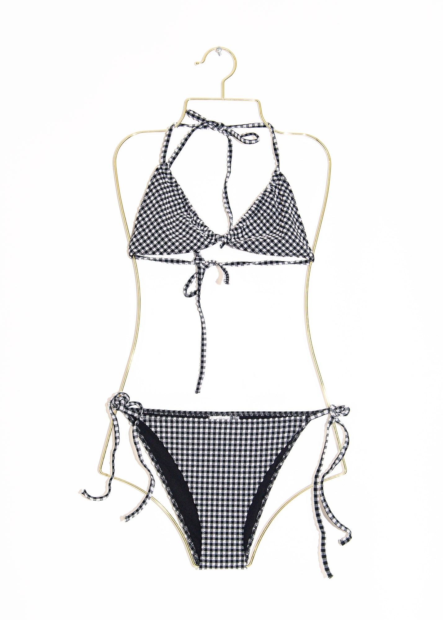 Sabrina Bikini in Black Gingham, from Hunza G