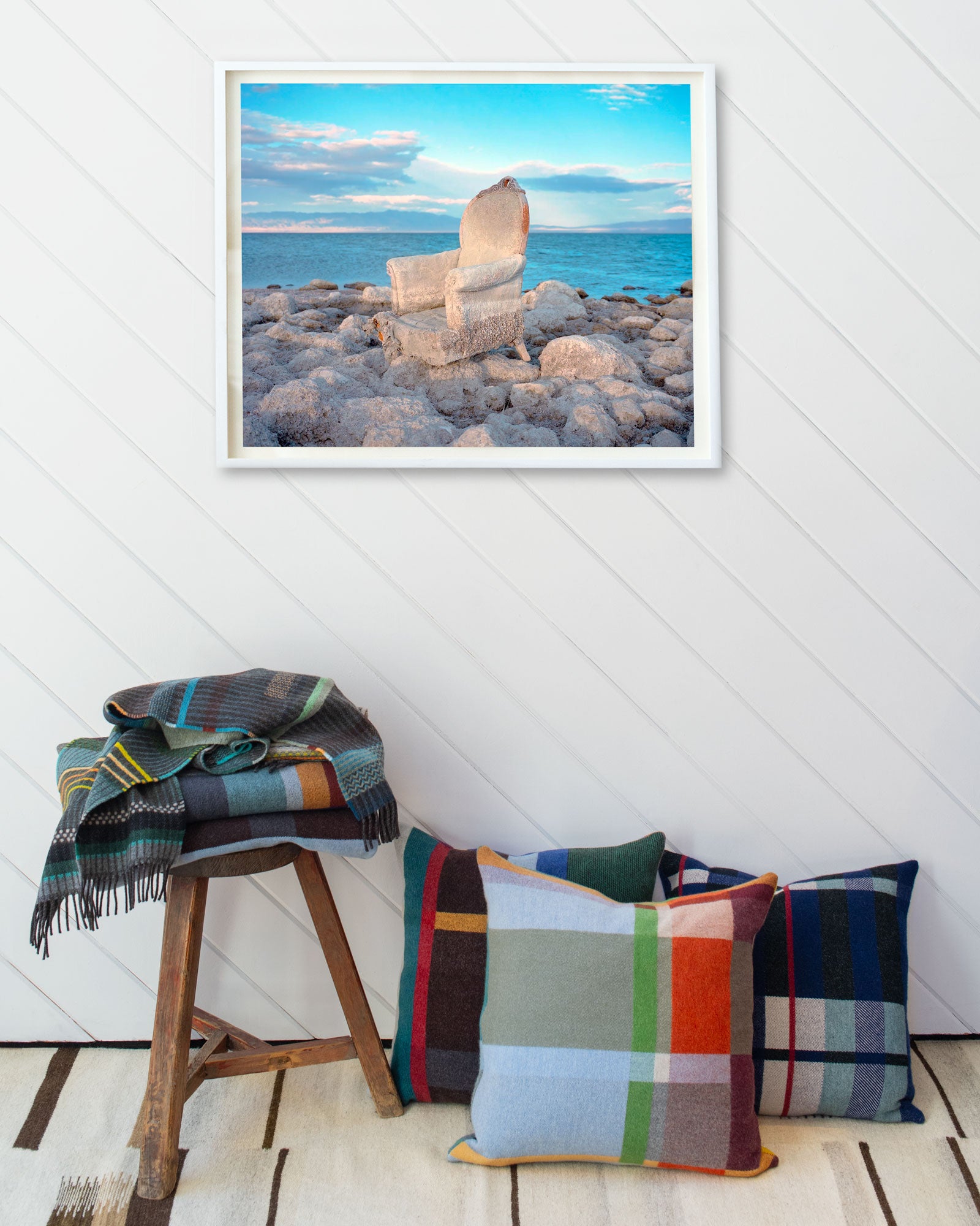 Salton Sea Beach California Chair With Arms by Rob Hann