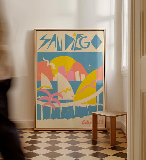 San Diego Print in Pastel, from Daniella Manini
