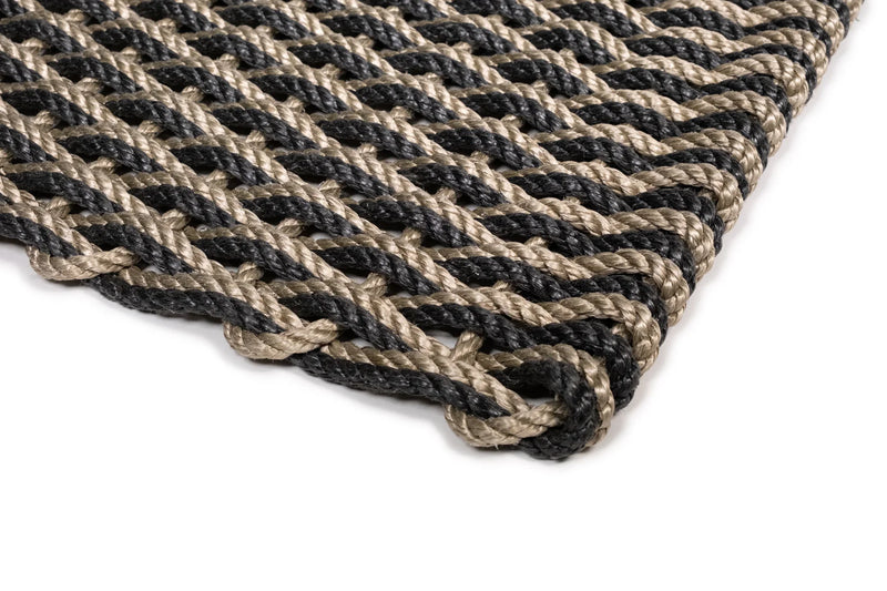 Large Doormat in Sand & Charcoal, from The Rope Co.