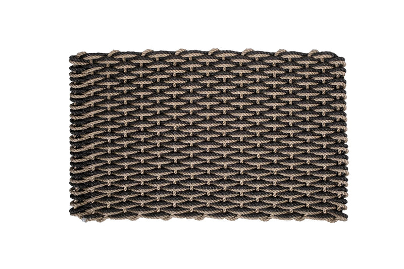 Large Doormat in Sand & Charcoal, from The Rope Co.