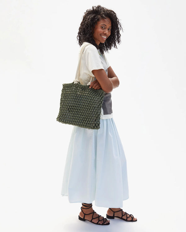 Sandy Tote in Army, from Clare V