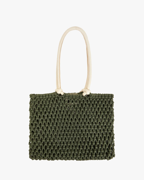 Sandy Tote in Army, from Clare V