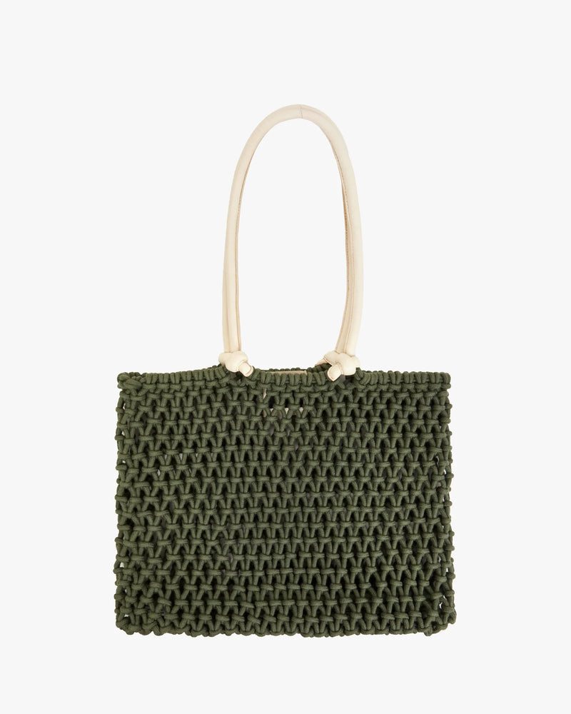 Sandy Tote in Army, from Clare V
