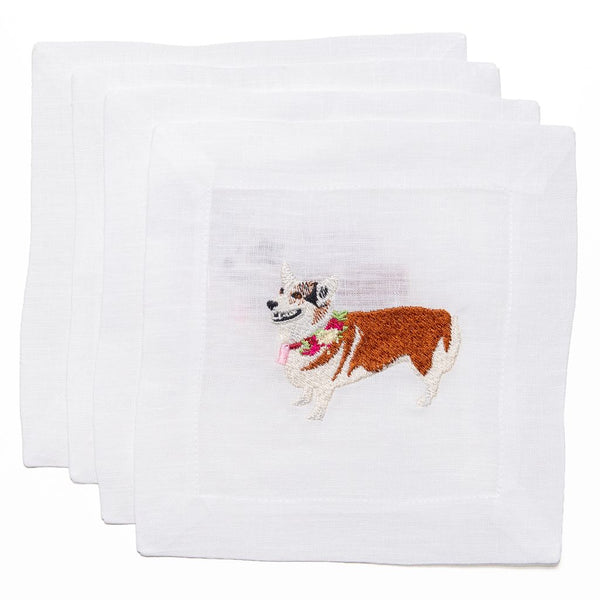 Corgi Cocktail Napkins, from Lettermade