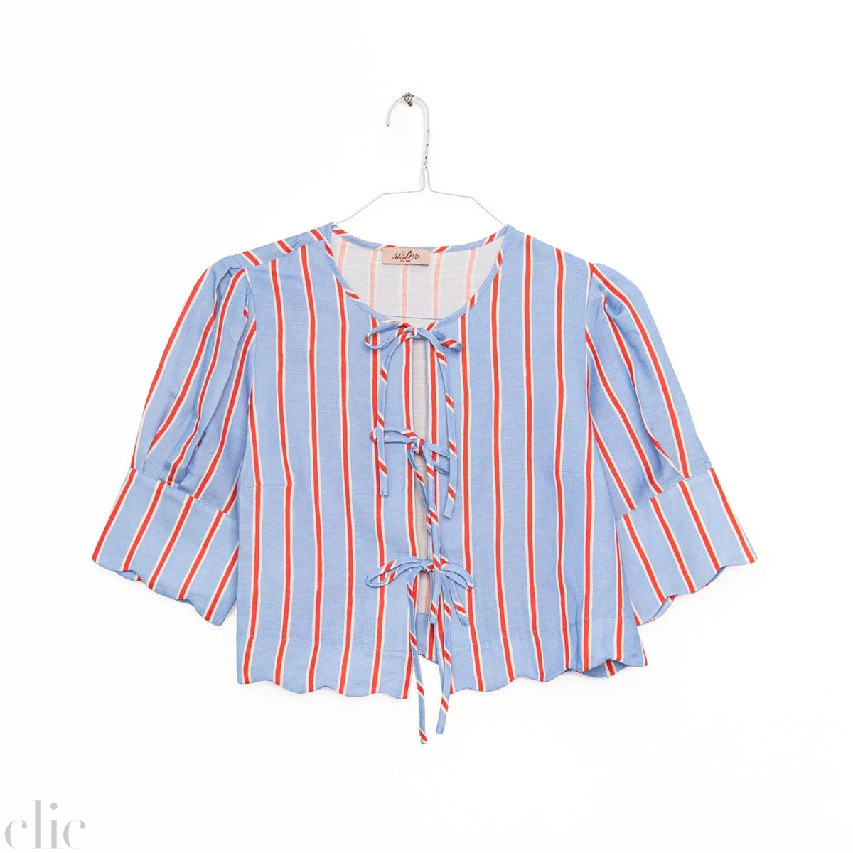 Scalloped Top in Harbor Stripe, from Sister New York