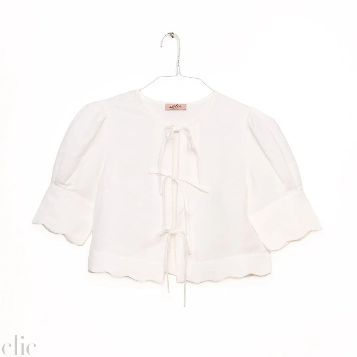 Scalloped Top in White, from Sister New York