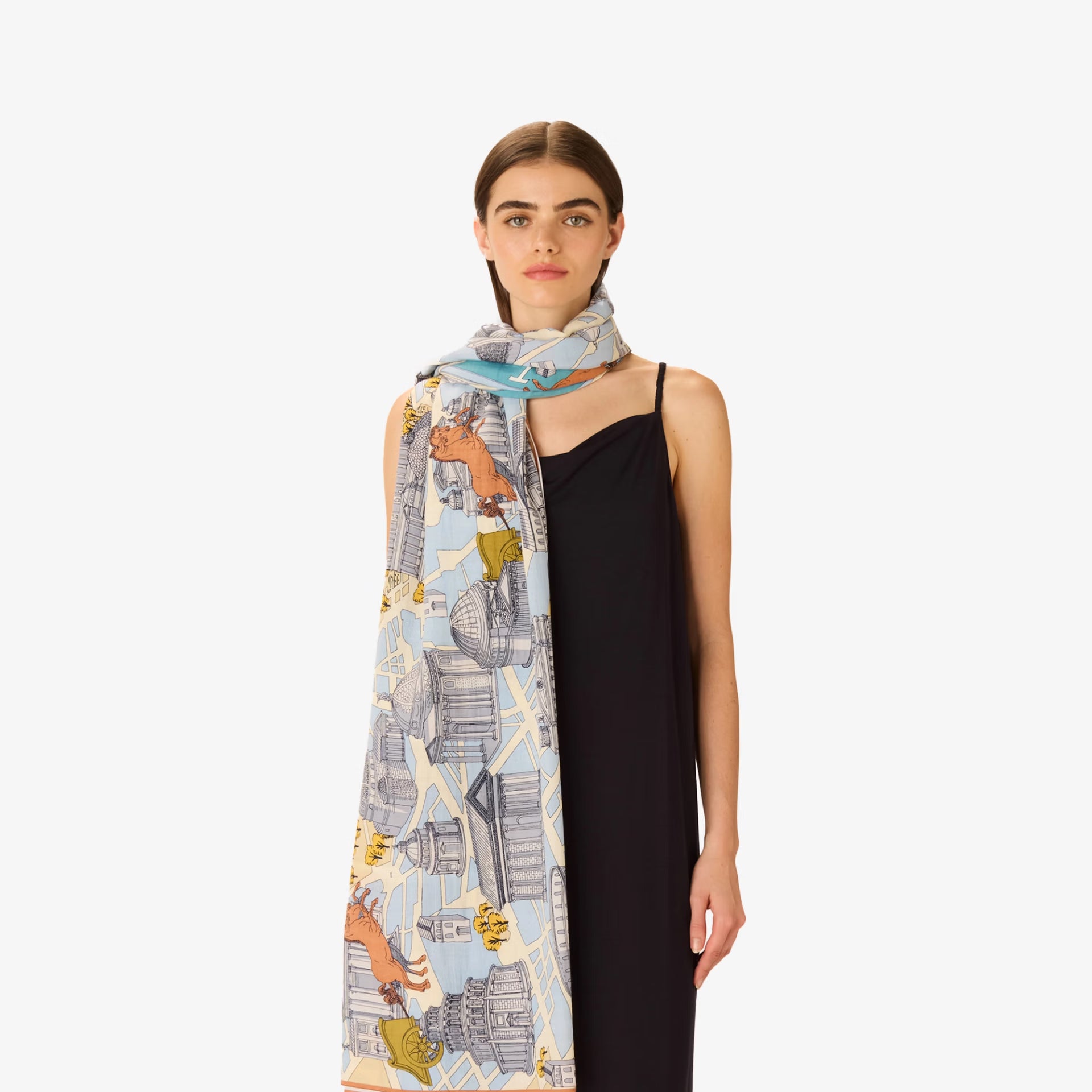 Rome Scarf in Grey, from Inoui Editions