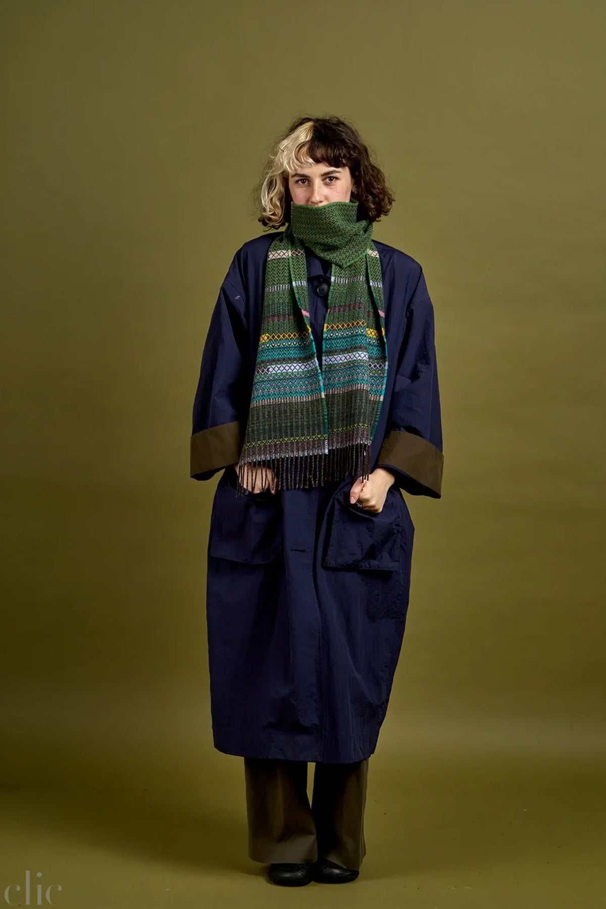 Noah Scarf in Fern, from Wallace Sewell