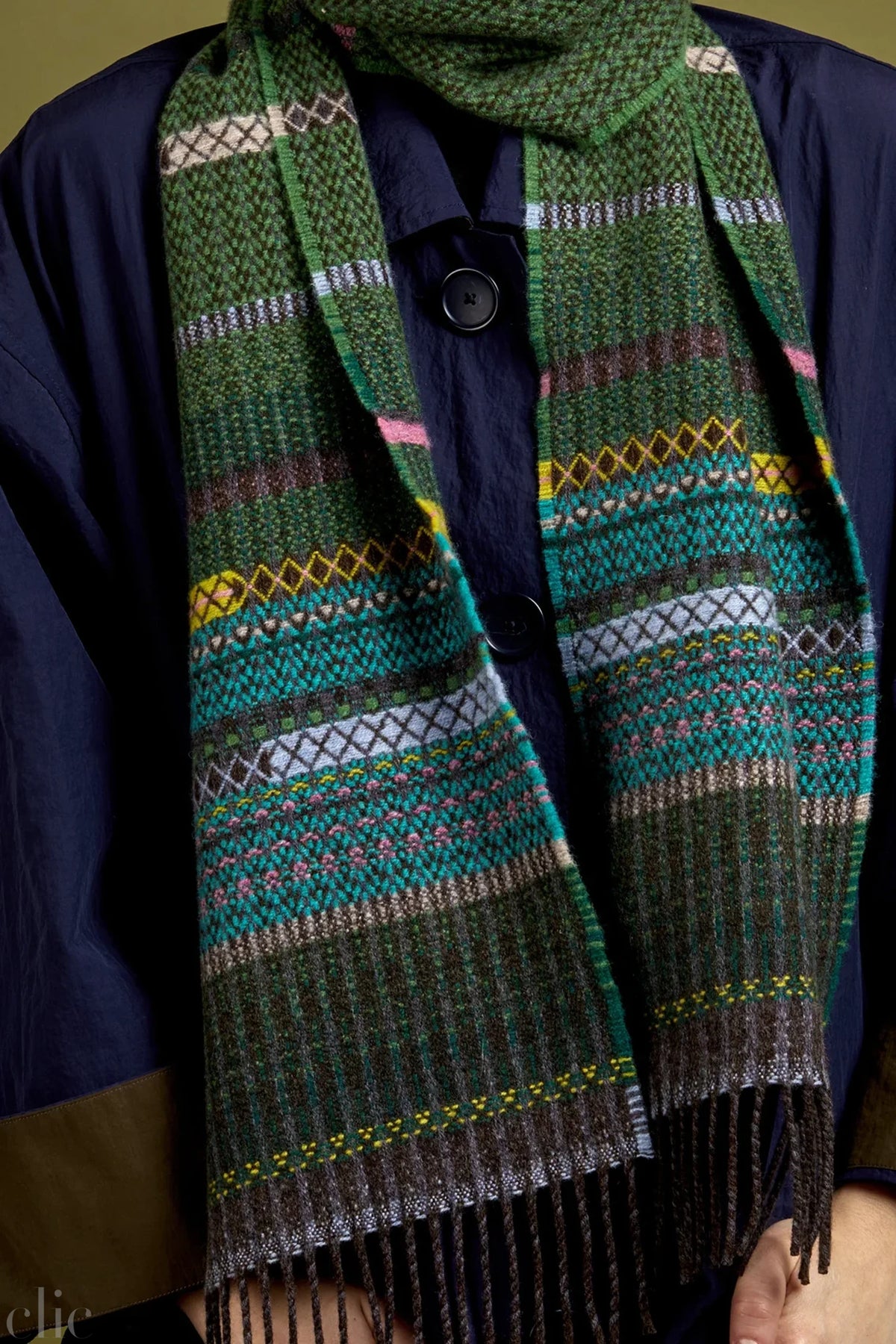 Noah Scarf in Fern, from Wallace Sewell