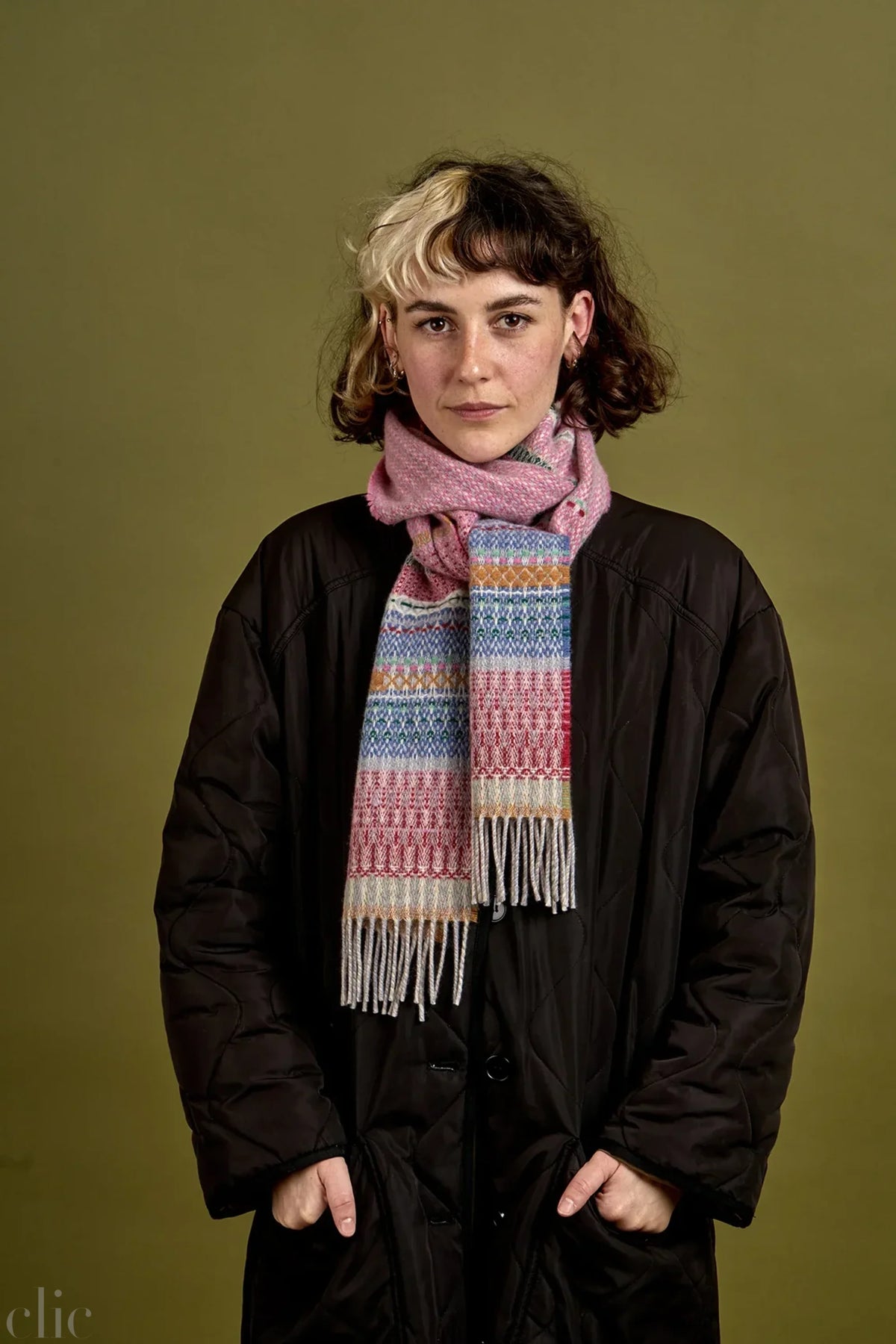 Noah Scarf in Macaron, from Wallace Sewell