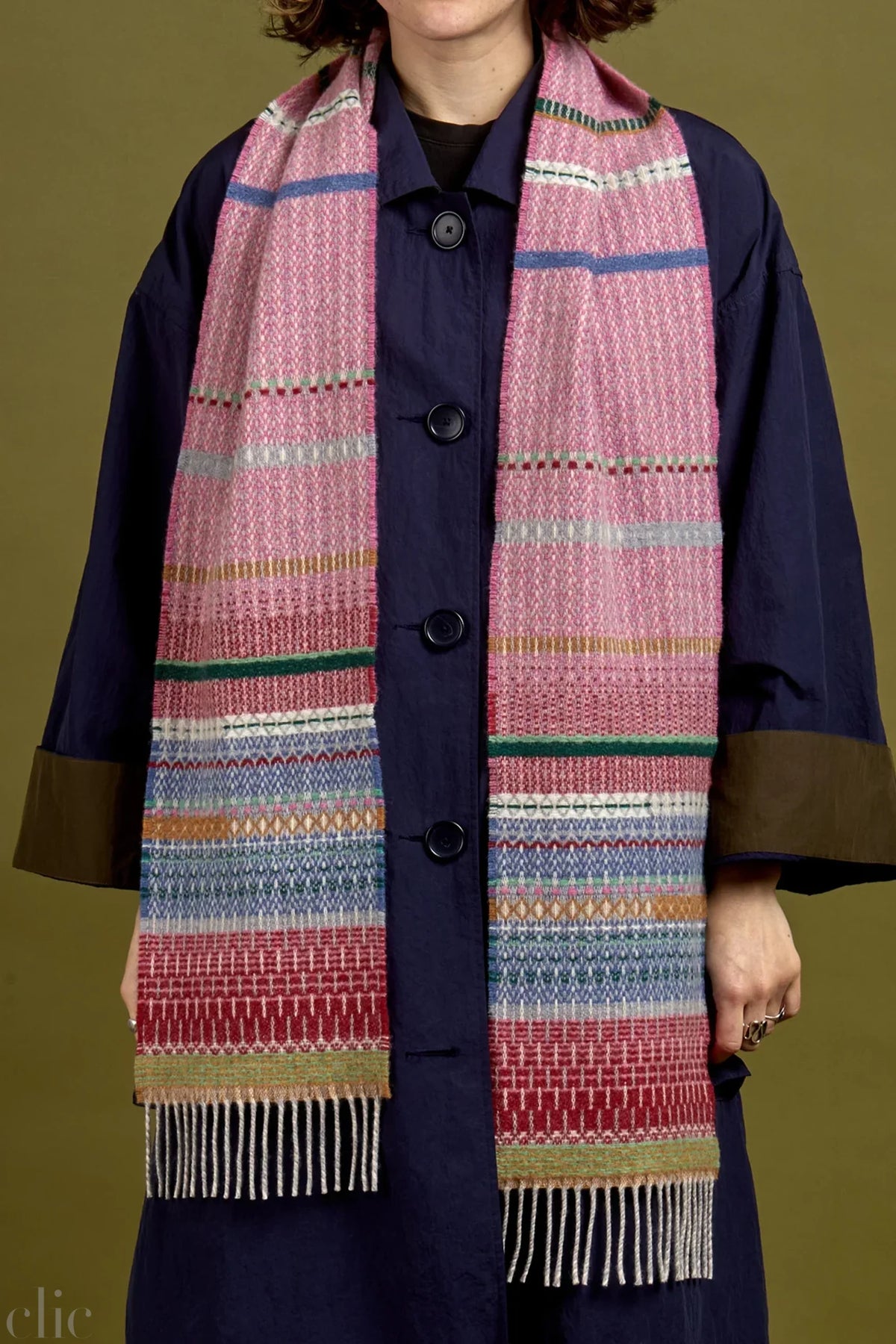Noah Scarf in Macaron, from Wallace Sewell