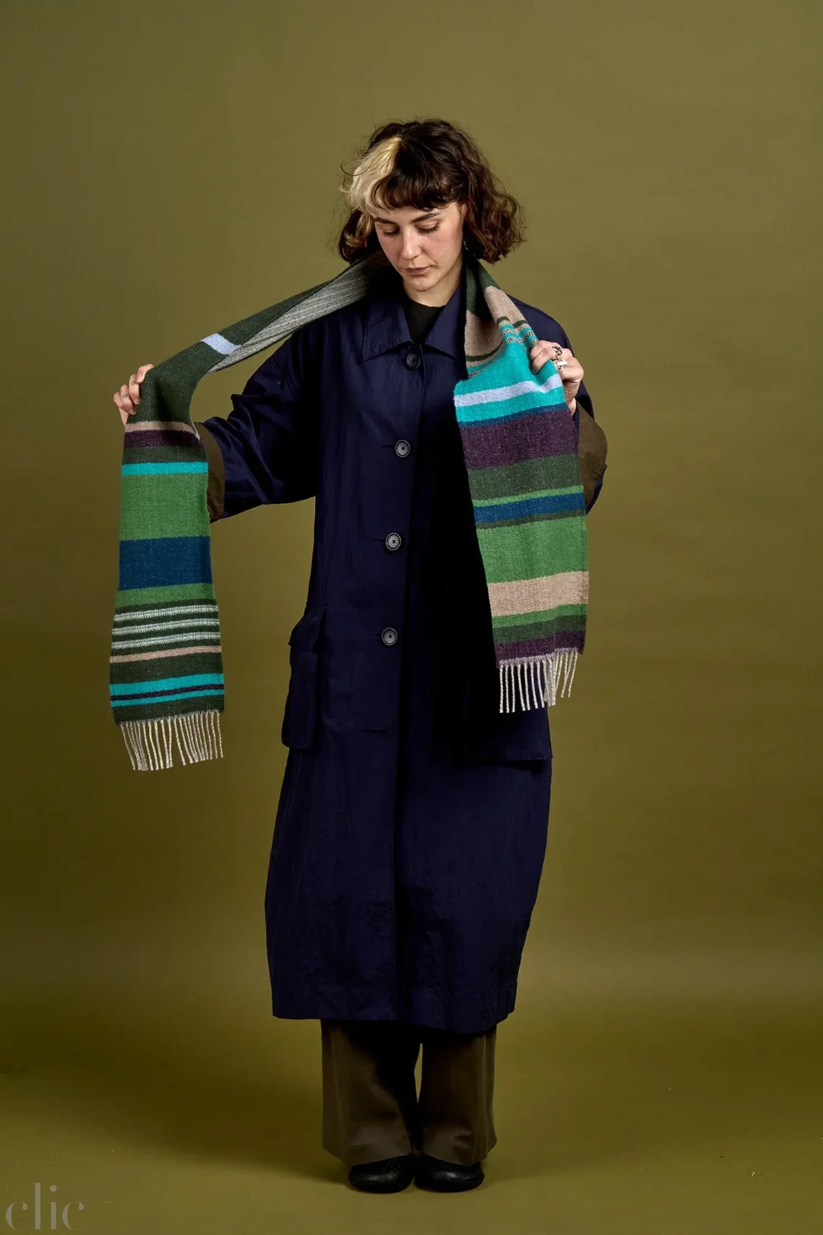 Angus Scarf in Blackthorn, from Wallace Sewell