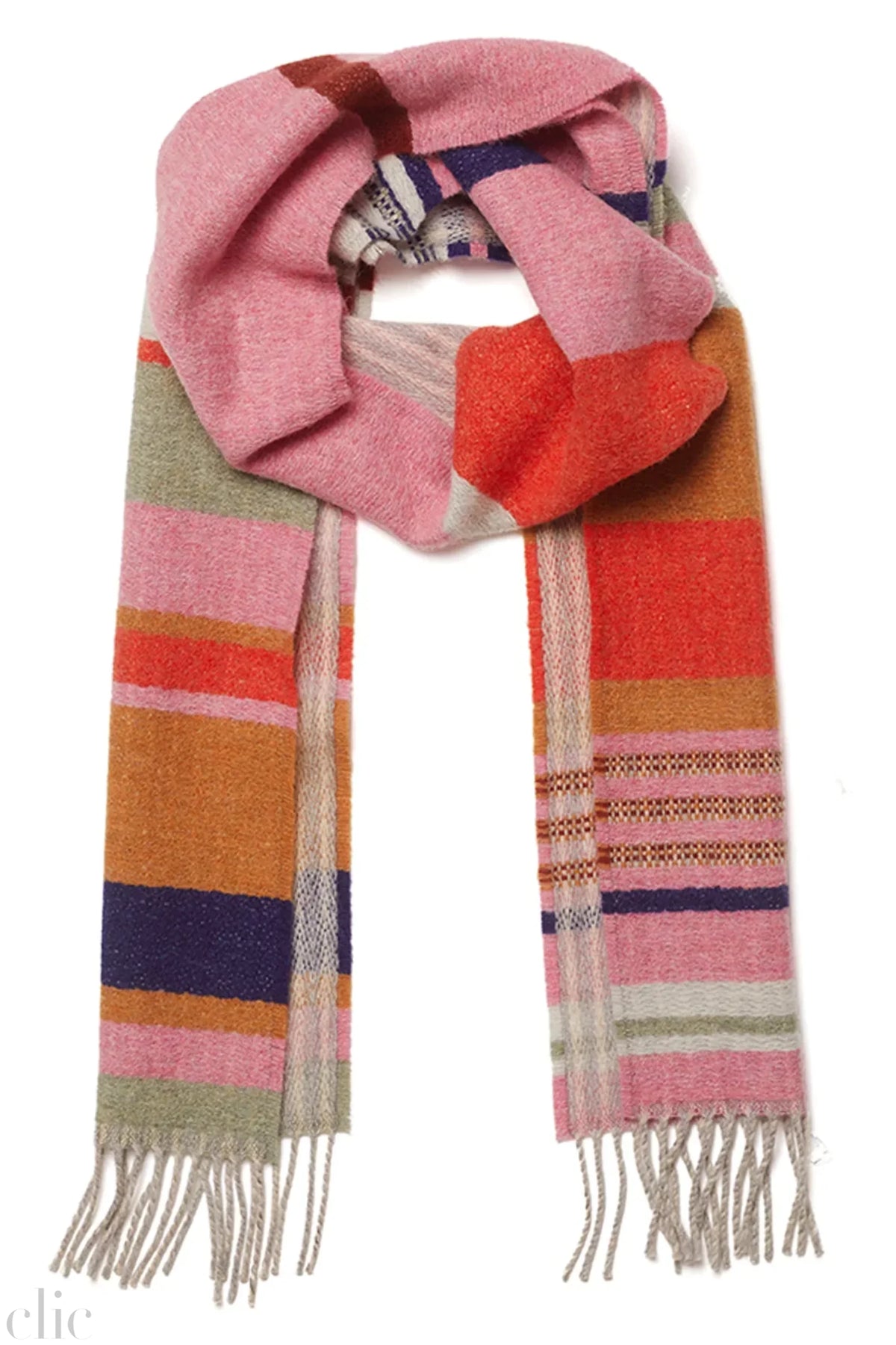 Angus Scarf in Strawberry, from Wallace Sewell