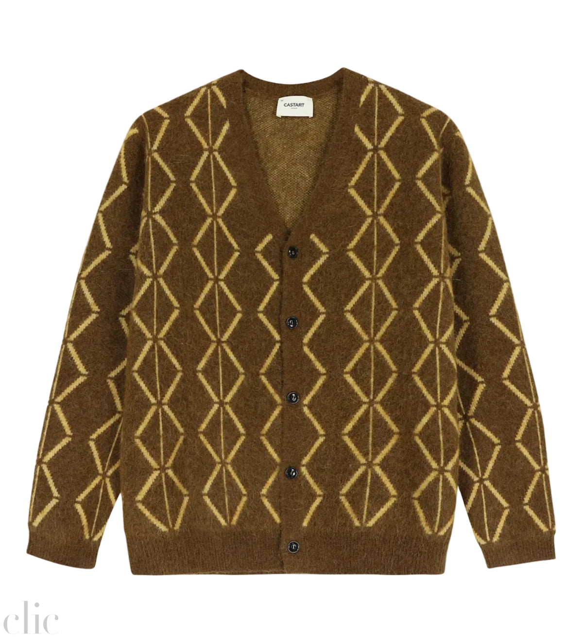 Snowstar Cardigan in Brown, from Castart