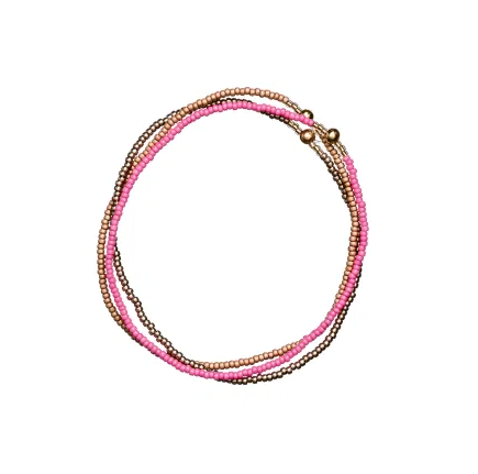 Pink and Gold Stack Bracelet, from Templestones