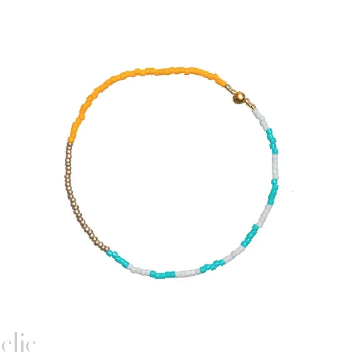 Smoke Turquoise Gold Squash Stack Bracelet, from Templestones