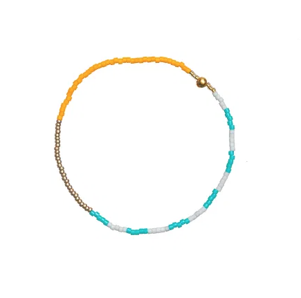 Smoke Turquoise Gold Squash Stack Bracelet, from Templestones