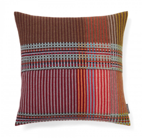 Rosalind Cushion Cover in Pink & Brown, from Wallace Sewell