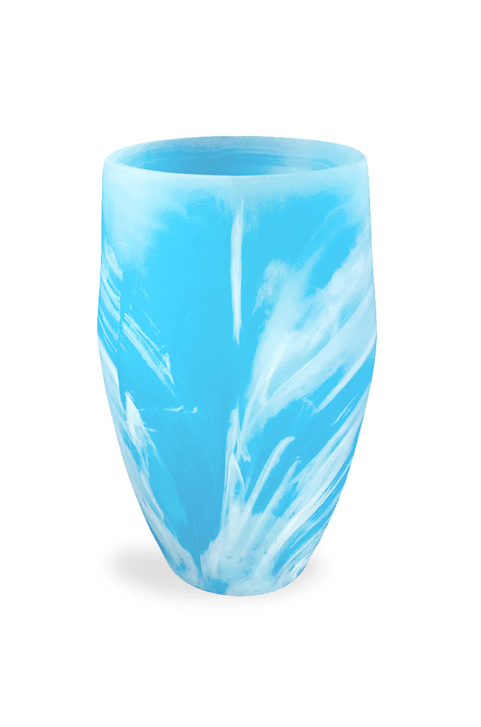 Classical Vase in Aqua Swirl, from Nashi Home