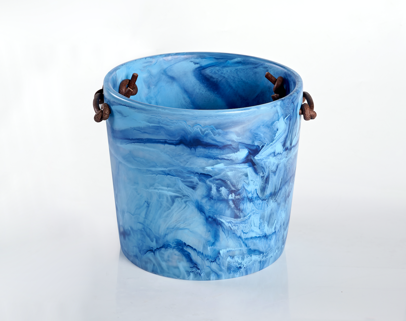 Ice Bucket in Denim Swirl, from Nashi Home