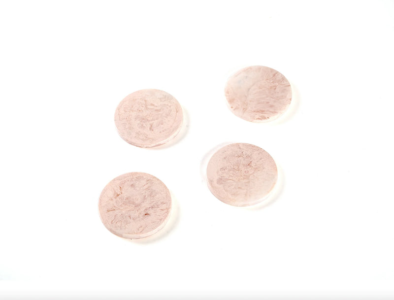 Set of 4 Coaster in Blush Swirl, from Nashi Home
