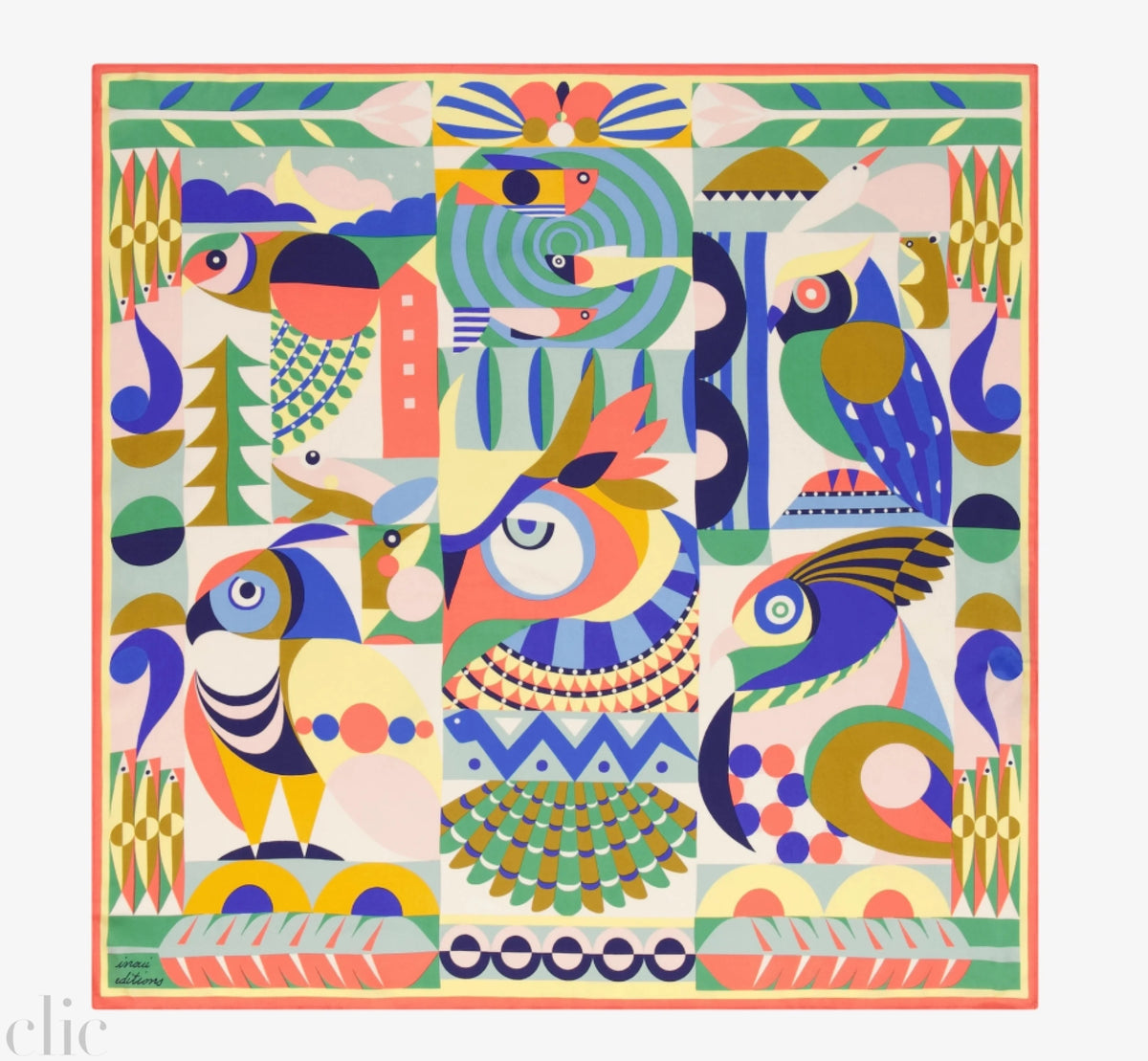 Square 65 Cleo in Multicolor, from Inoui Editions
