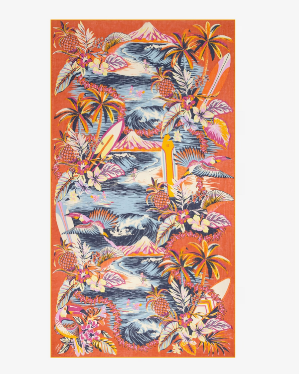 Scarf 100 Hawaii in Orange, from Inoui Editions