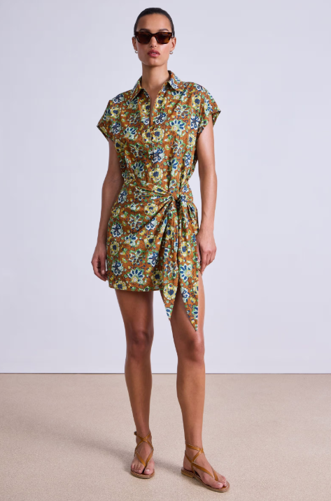 San Vito Sarong in Batik Floral Bronze, from Apiece Apart