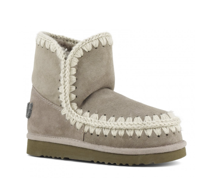 Eskimo Glitter Logo Ankle Boot in Elephant Grey, from Mou