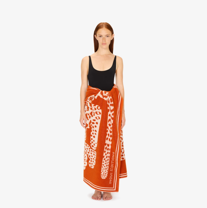 100 Fetiche Beach Towel in Orange, from Inoui Editions