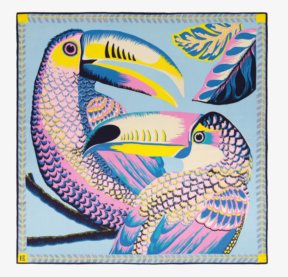 Square 130 Toucan in Pastel, from Inoui Editions