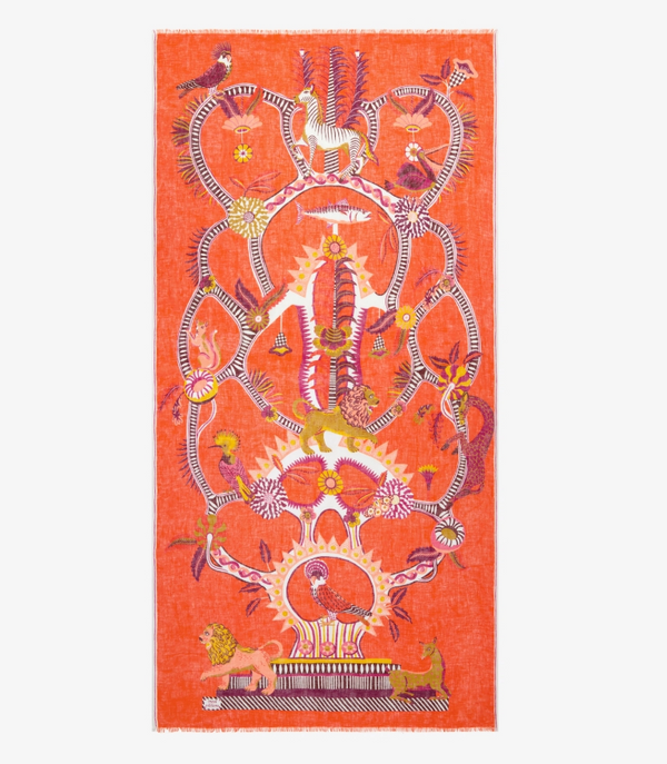 Scarf 100 Diego in Orangeade, from Inoui Editions