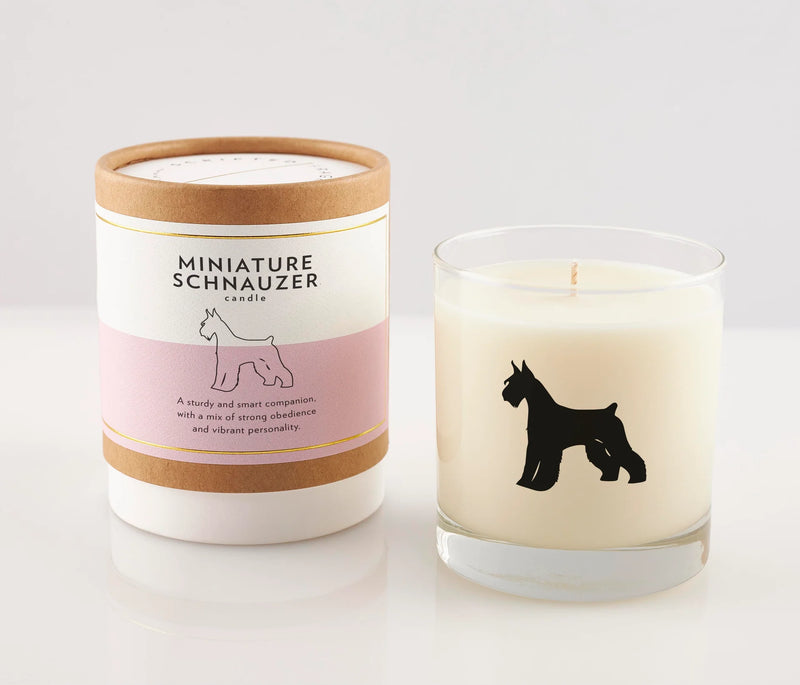 Miniature Schnauzer Dog Breed Soy Candle, from Scripted Fragrence