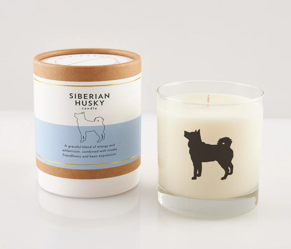 Siberian Husky Dog Breed Soy Candle, from Scripted FragrenceFragrences